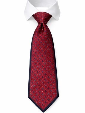 Mila Schon Mens Silk Tie Made in Italy Quiet Luxury Old Money Retro Preppy